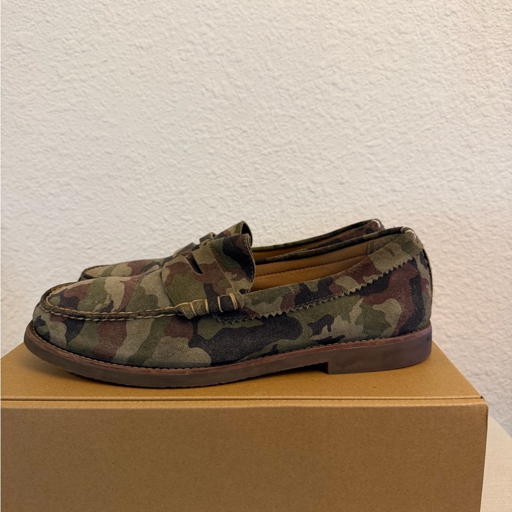 ALDO AVONPORT-45 Camouflage Loafer Green Brown Black Men's US 12 Casual Shoe